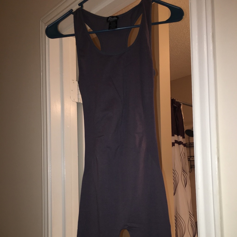 Charcoal blue jumpsuit
